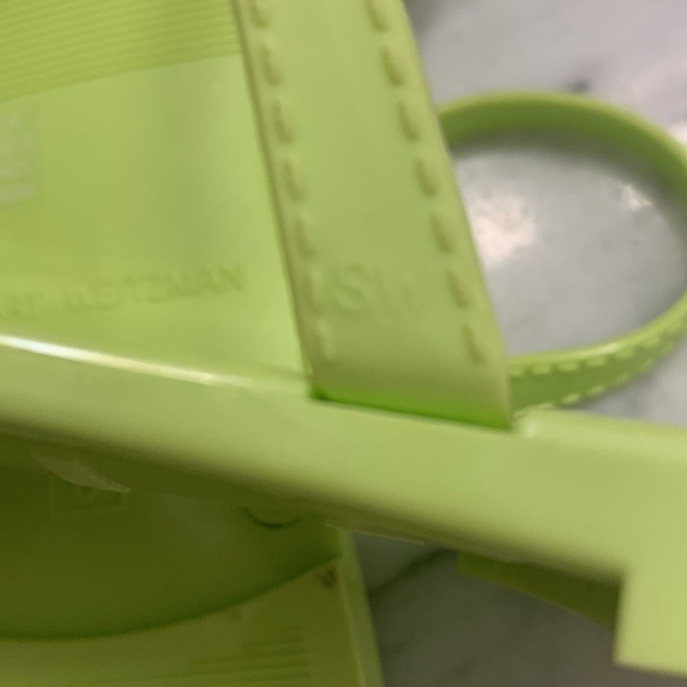 Stuart Weitzman neon green Jelly Sandals - Picture 7 of 7